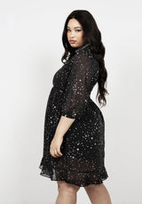 Cosmos Hoch Hals Kleid