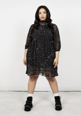 Cosmos Hoch Hals Kleid