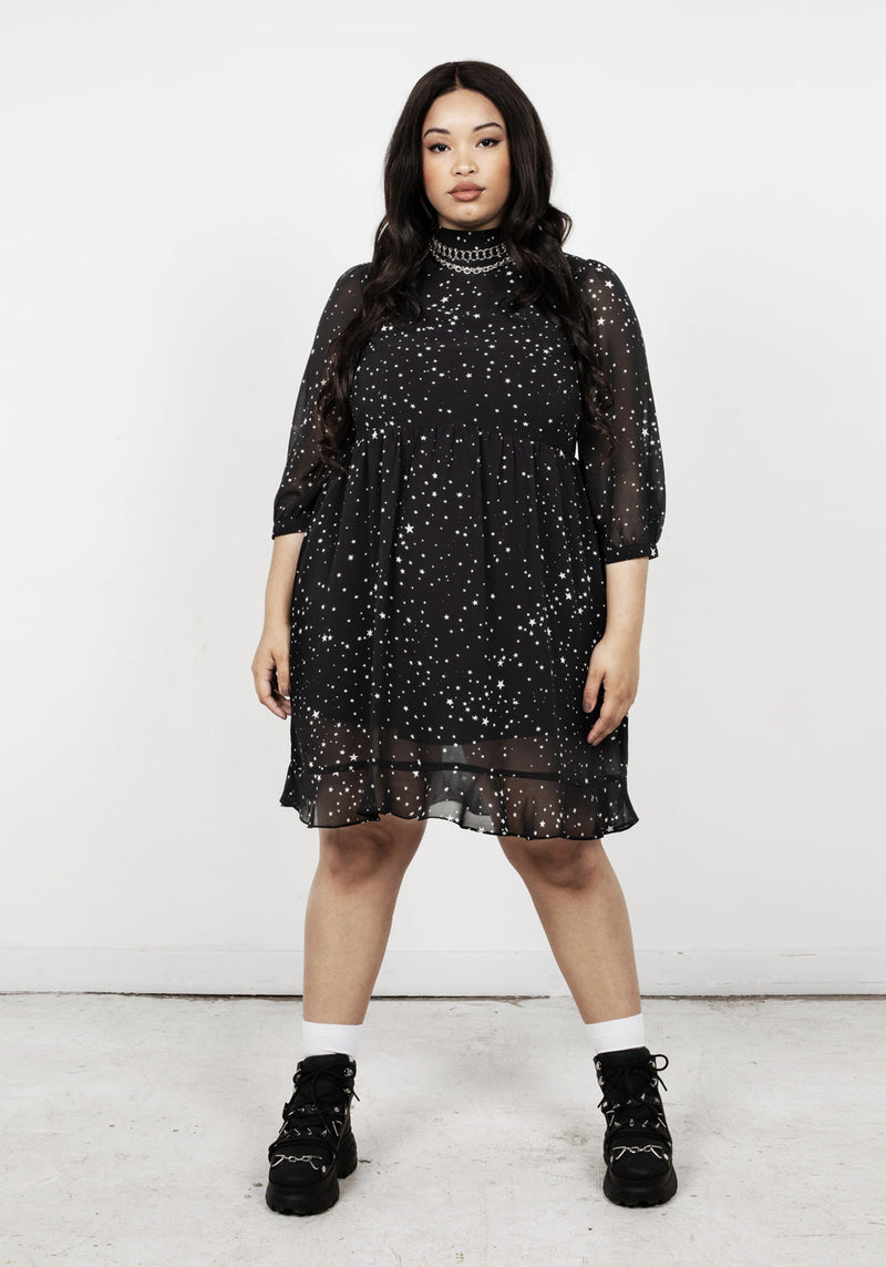 Cosmos Hoch Hals Kleid