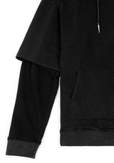 Spike Face Cowl Washed Kapuzensweatshirt