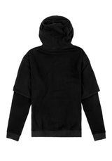 Spike Face Cowl Washed Kapuzensweatshirt