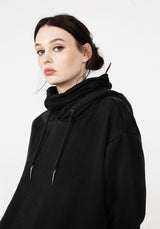 Spike Face Cowl Washed Kapuzensweatshirt