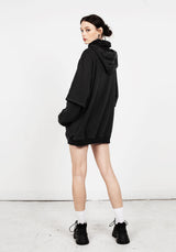 Spike Face Cowl Washed Kapuzensweatshirt