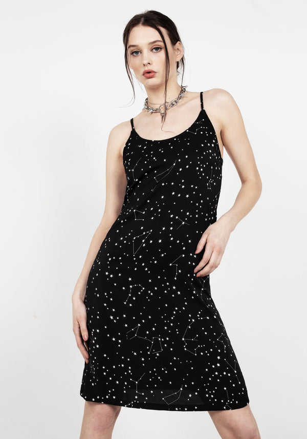 Celestial Midi Slip Kleid