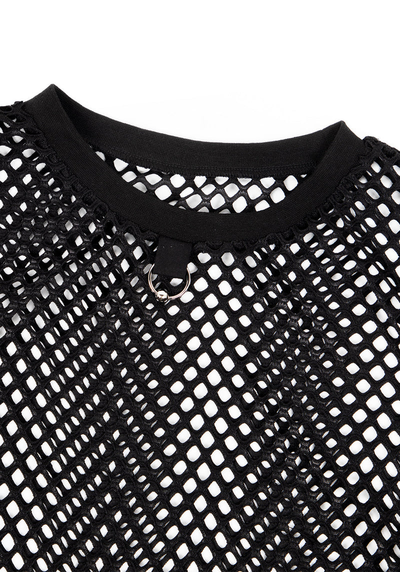 Binding Weit Mesh Oversize T-Shirt