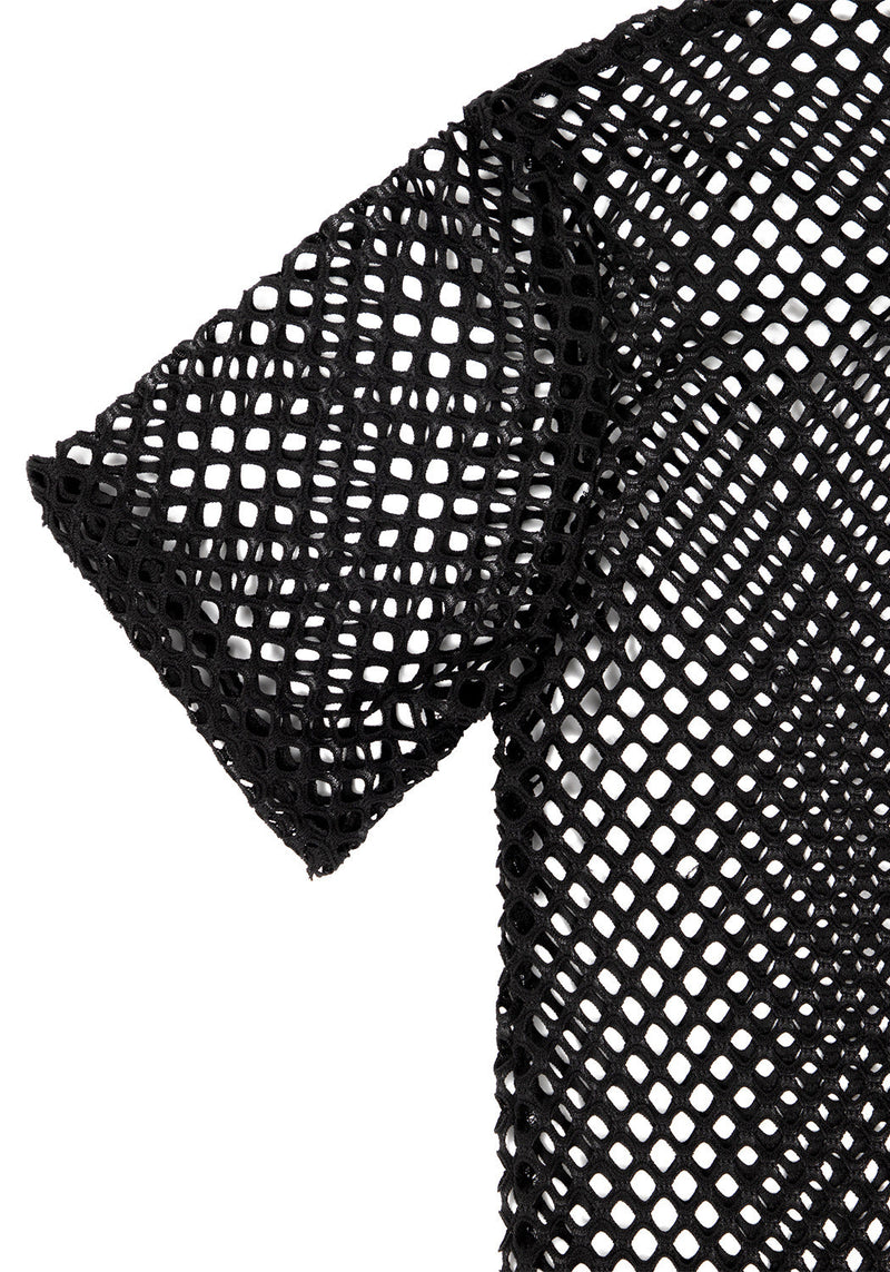 Binding Weit Mesh Oversize T-Shirt