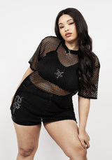 Binding Weit Mesh Oversize T-Shirt