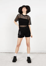 Binding Weit Mesh Oversize T-Shirt