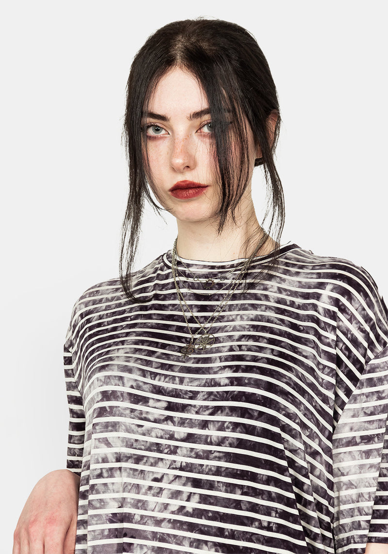 Nebel Streifen Oversize T-Shirt