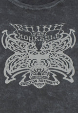 Schmetterling Vintage Waschen T-Shirt