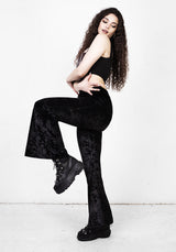 Superstition Zerknittert Velours Flares