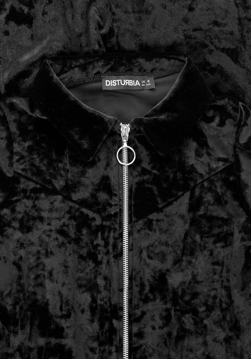 Foxy Reißverschluss Hoch Velours Ausgestellt Overall