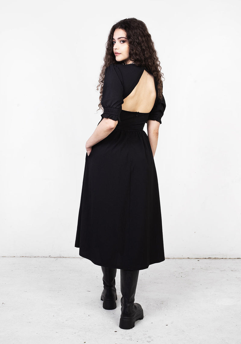 Divination Strukturiert Midi Kleid
