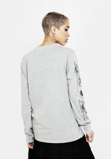 Thanatos Lang Ärmel T Hemd