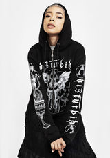CHALICE Reißverschluss Hoch Kapuzensweatshirt