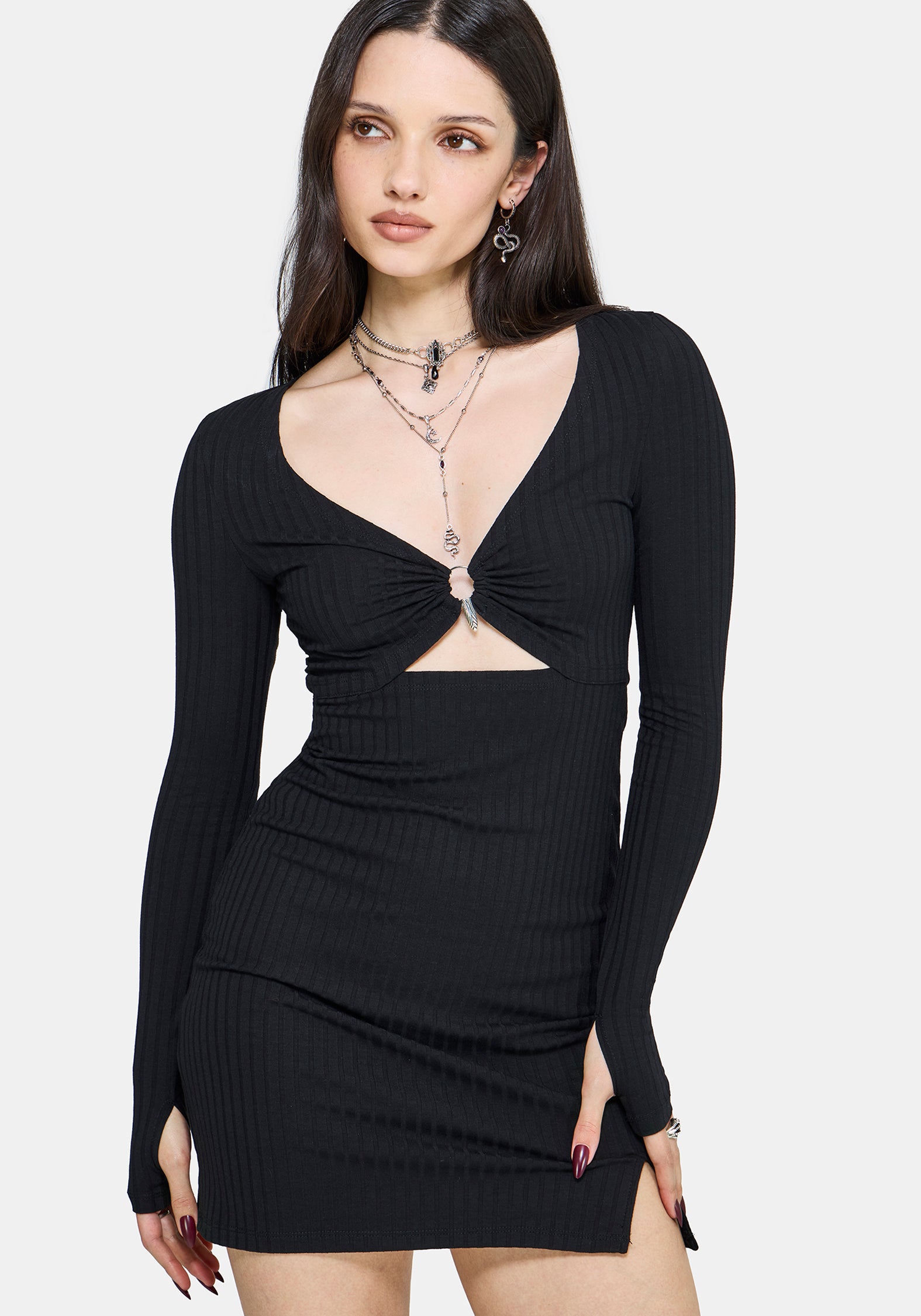 Eastwick Schnitt Raus Mini Kleid
