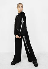 SMAUG Lang Ärmel Kurz Pullover