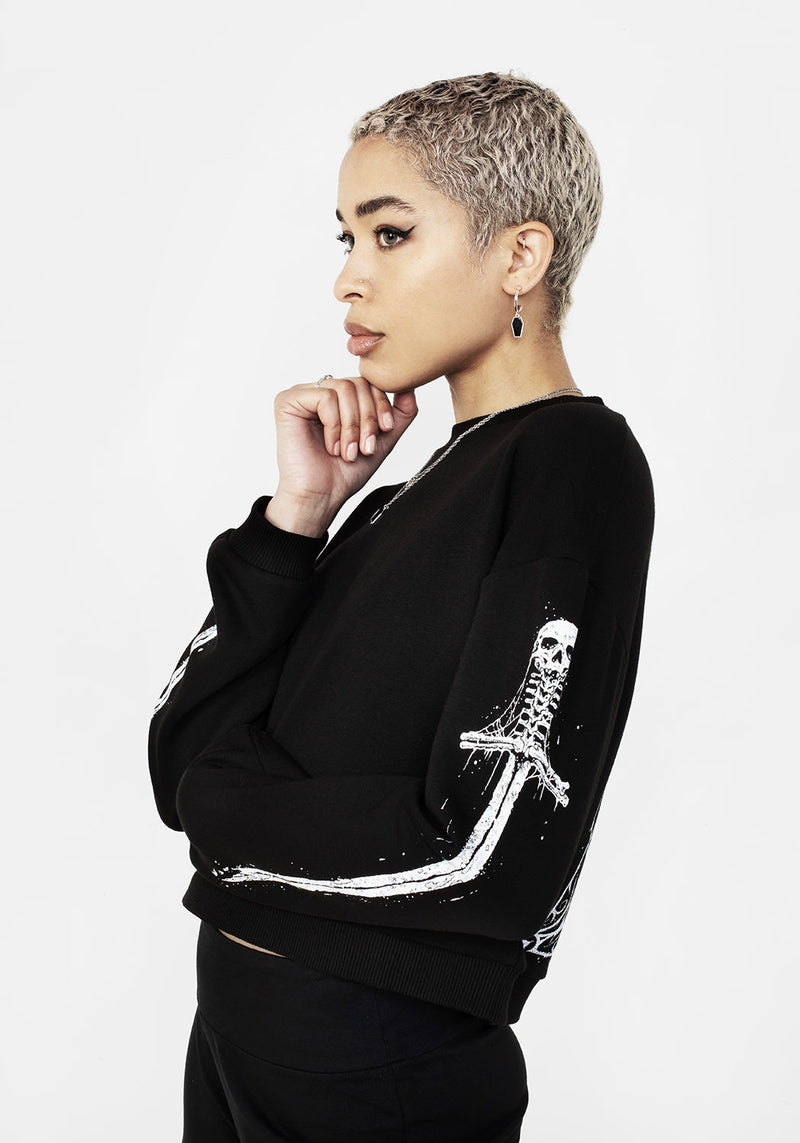 SMAUG Lang Ärmel Kurz Pullover