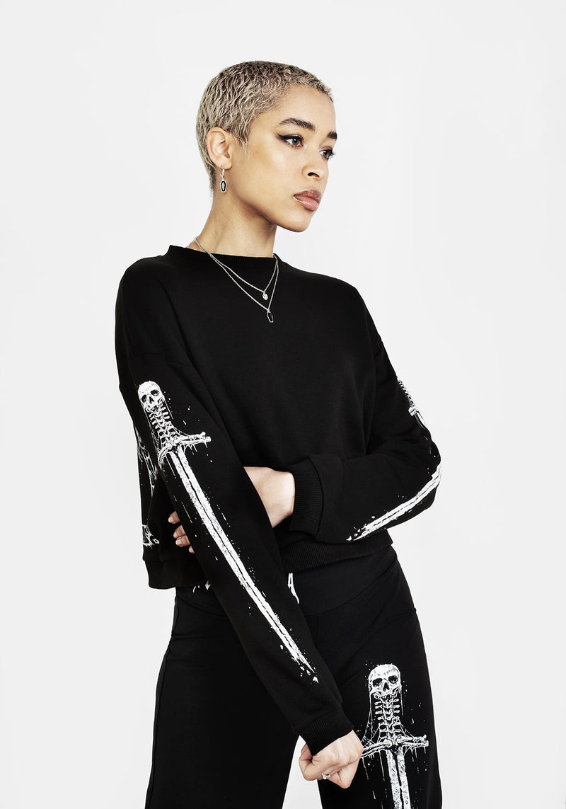 SMAUG Lang Ärmel Kurz Pullover