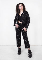 Celestial Bestickt Denim Jacke