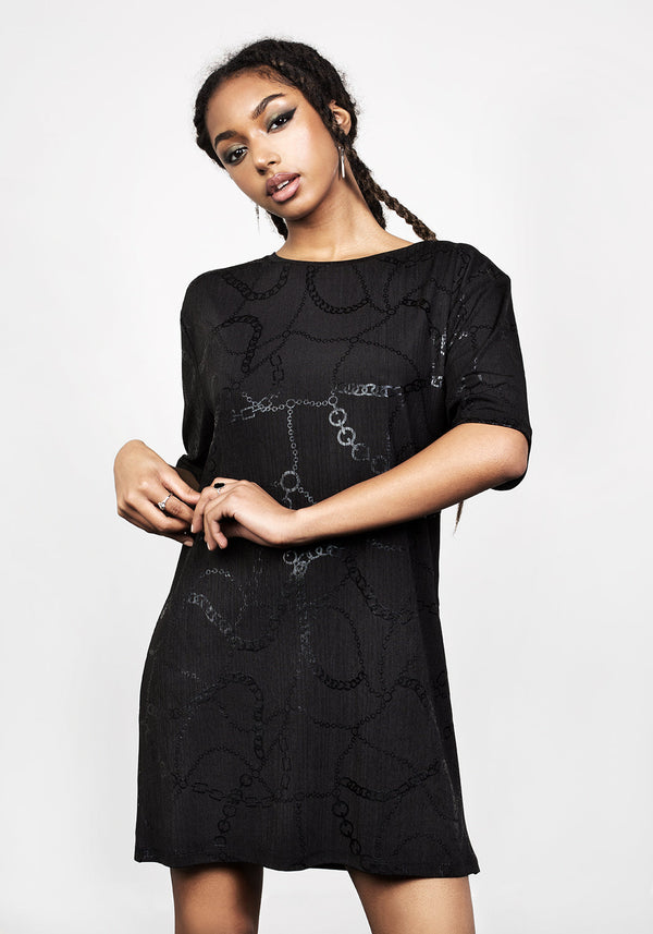Fortune Oversize T-Shirt Kleid