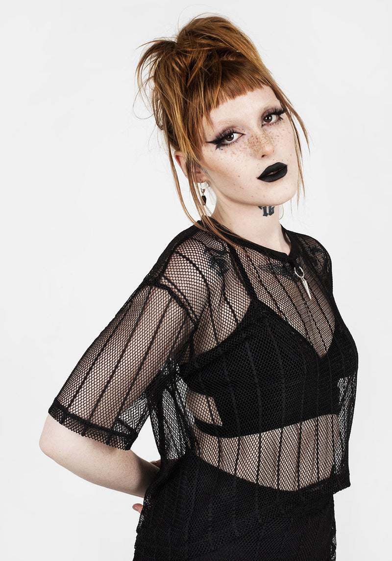 Solemn Kastenförmig Kurz Top