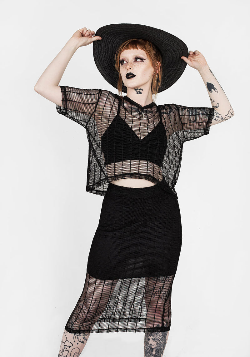 Solemn Kastenförmig Kurz Top