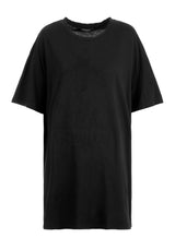 Goblins Schwarz Garment Washed Oversize T-Shirt Kleid