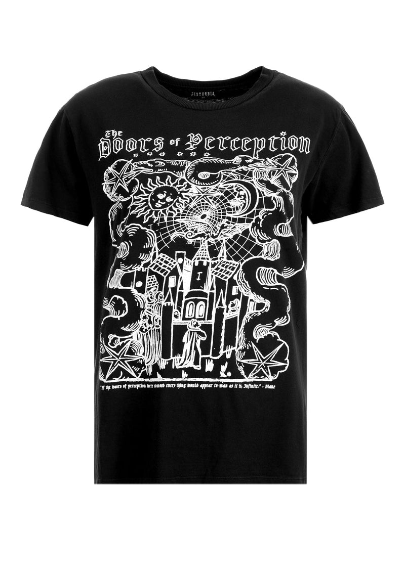 Perception Schwarz Garment Washed T-Shirt