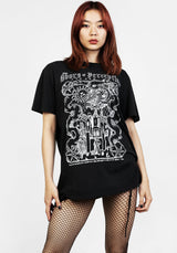 Perception Schwarz Garment Washed T-Shirt