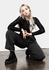 Dandy Gestreift Hosen Mit Kette