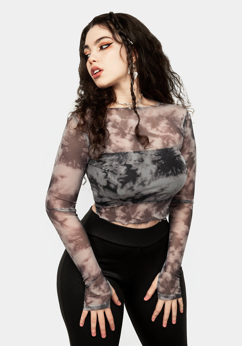 HEAVENS MESH CROP TOP