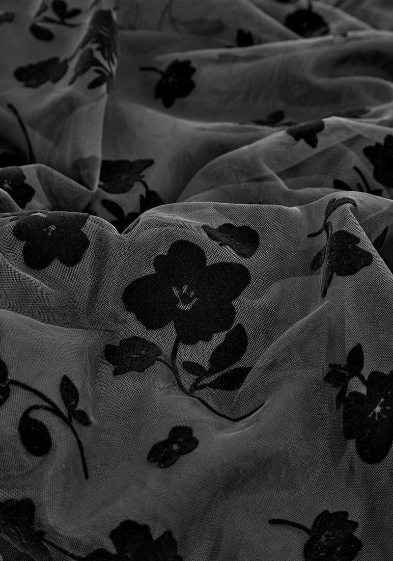 Stevie Beflockt Midi Kleid