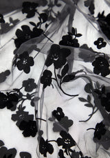 Stevie Beflockt Midi Kleid