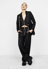 NIGHTMARE CROP TAILORED WAISTCOAT