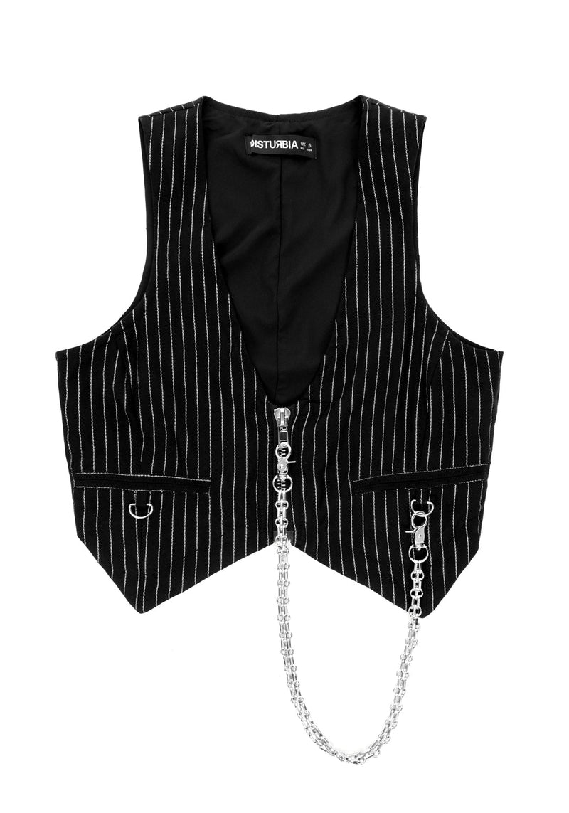 NIGHTMARE CROP TAILORED WAISTCOAT