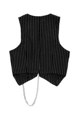NIGHTMARE CROP TAILORED WAISTCOAT