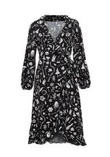 Hedgewitch Rüsche Wickel Above Knee Kleid