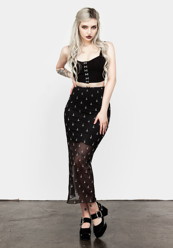 Wicked Mesh Midi Rock