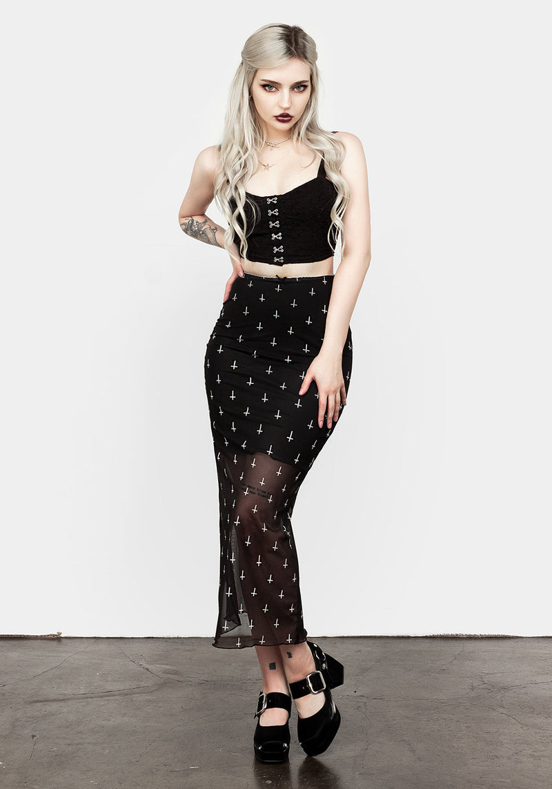 Wicked Mesh Midi Rock