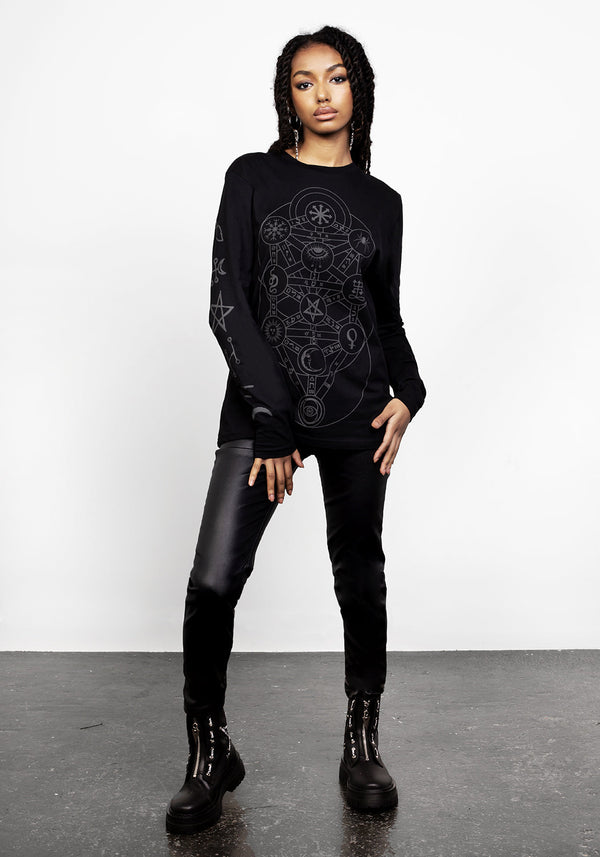 Tree Lang Ärmel T-Shirt