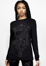 Tree Lang Ärmel T-Shirt