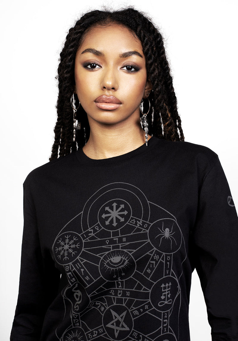 Tree Lang Ärmel T-Shirt