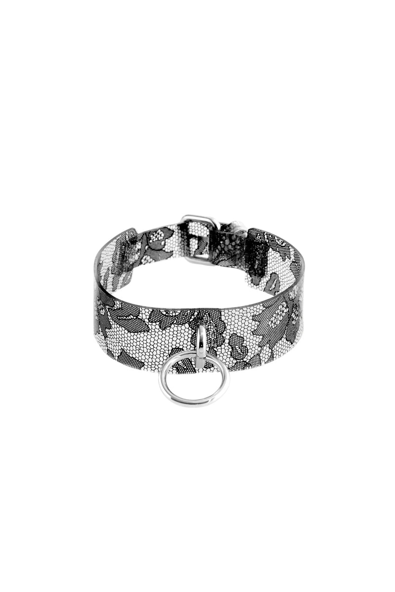 Gothita Kunstleder Spitze Halsband