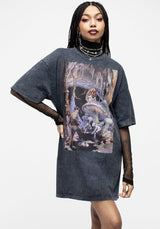 Frazetta Die Secret People Kurz Ärmel T-Shirt Kleid