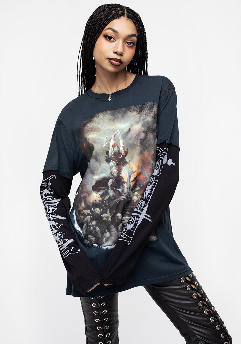 Frazetta Death Dealer 2 Lang Ärmel T-Shirt