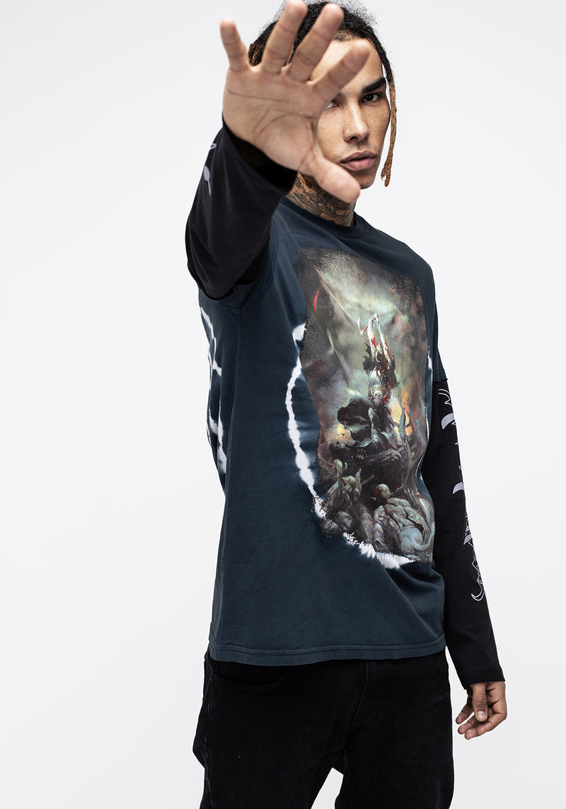 Frazetta Death Dealer 2 Lang Ärmel T-Shirt