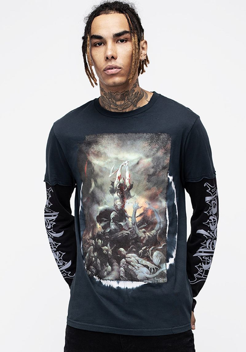Frazetta Death Dealer 2 Lang Ärmel T-Shirt