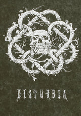 Calavera Grün Säure Waschen Unisex Abgenutzt T-Shirt