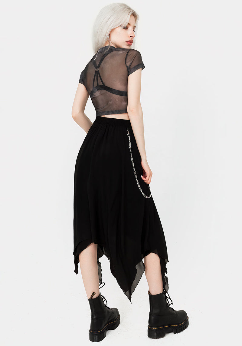 Tempest Mesh Kurz Top